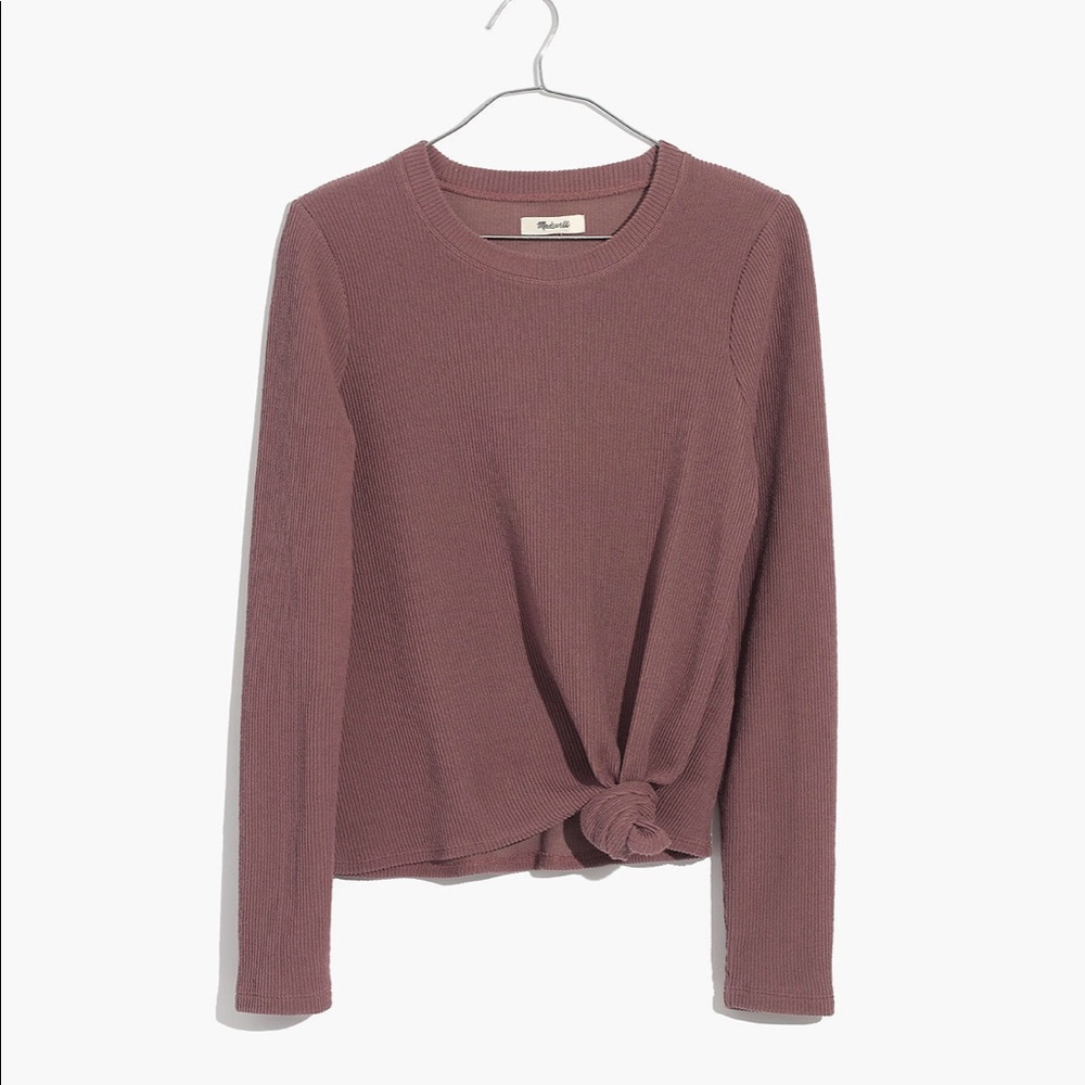 NWOT!! Madewell Jaguard Tie Front Tee ❤️